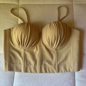 Beige bustier top- Size Medium